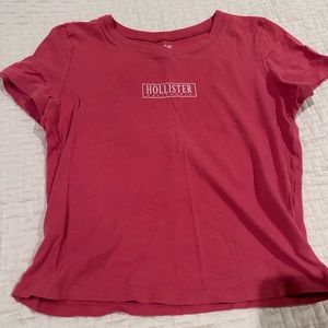 Dark Pink Hollister T Shirt